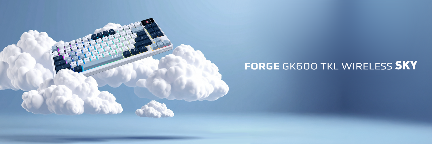 image clavier forge gk60 tkl wireless sky